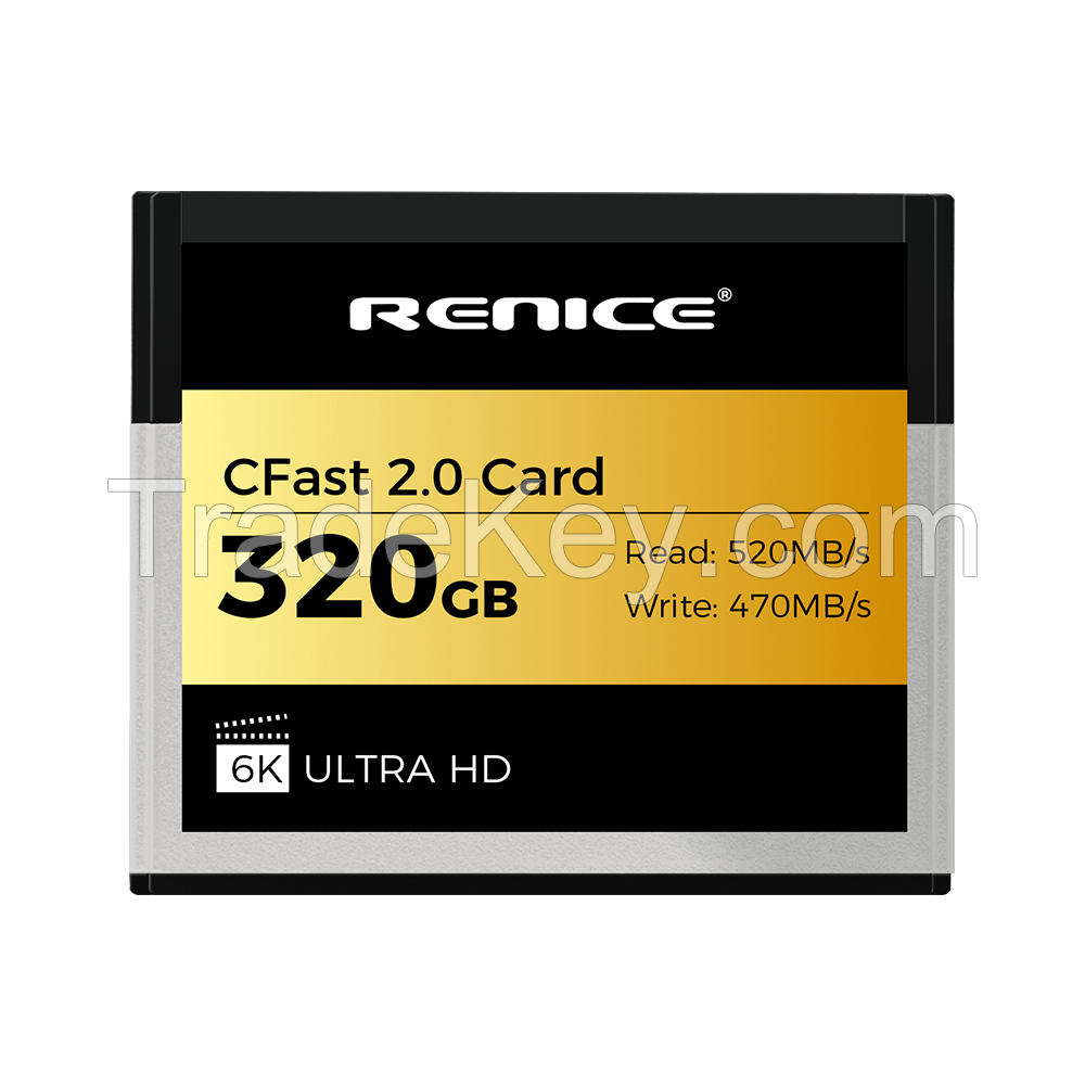 Renice Cfast 2.0 Card 320gb Memory Card 4k.6k-hd Raw