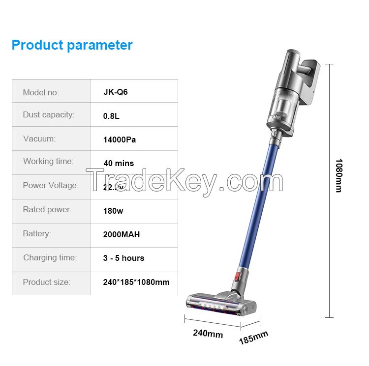 Q6 Vertical Vacuum Cleaner cordless Battery Powered Stick Vacuums