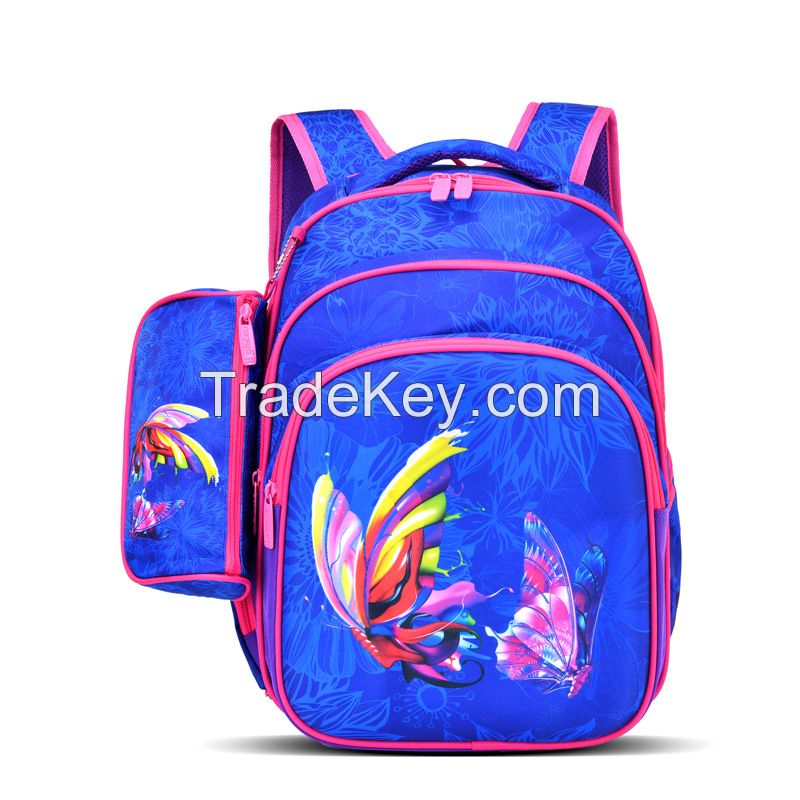 16 inch Backpack for Girls Boys with Pencil Case School Bags