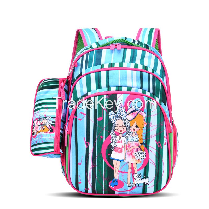 16 inch Backpack for Girls Boys with Pencil Case School Bags