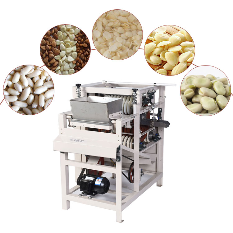 Almond wet peeling machine