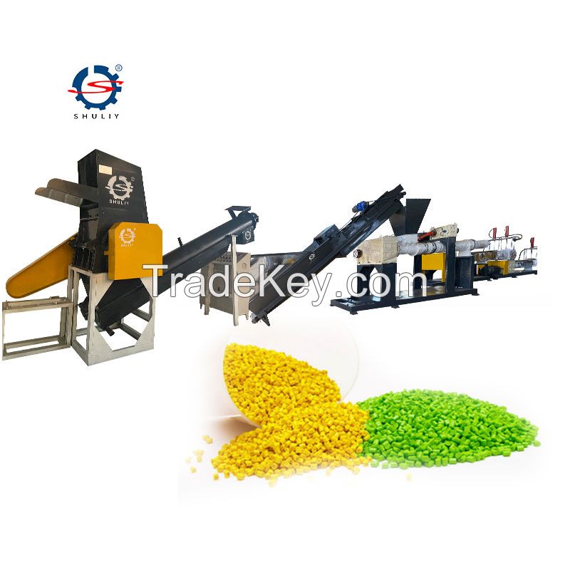 High quality PP PE PVC ABS pelletizing line plastic recycling machine full set