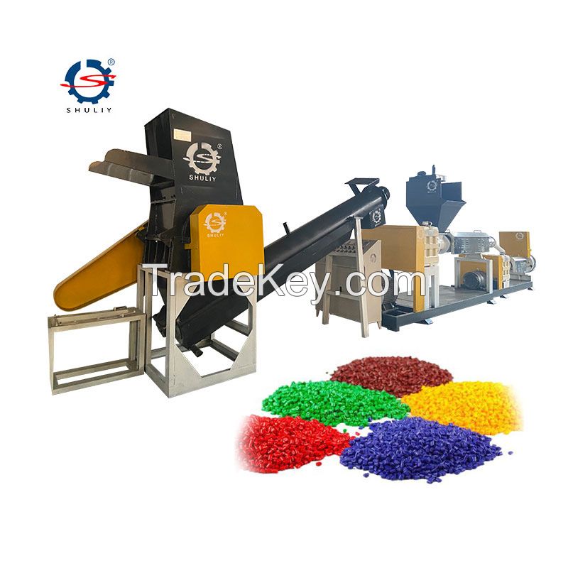 hard soft plastic grinder cutter crusher machine in plastic pellet recycle line