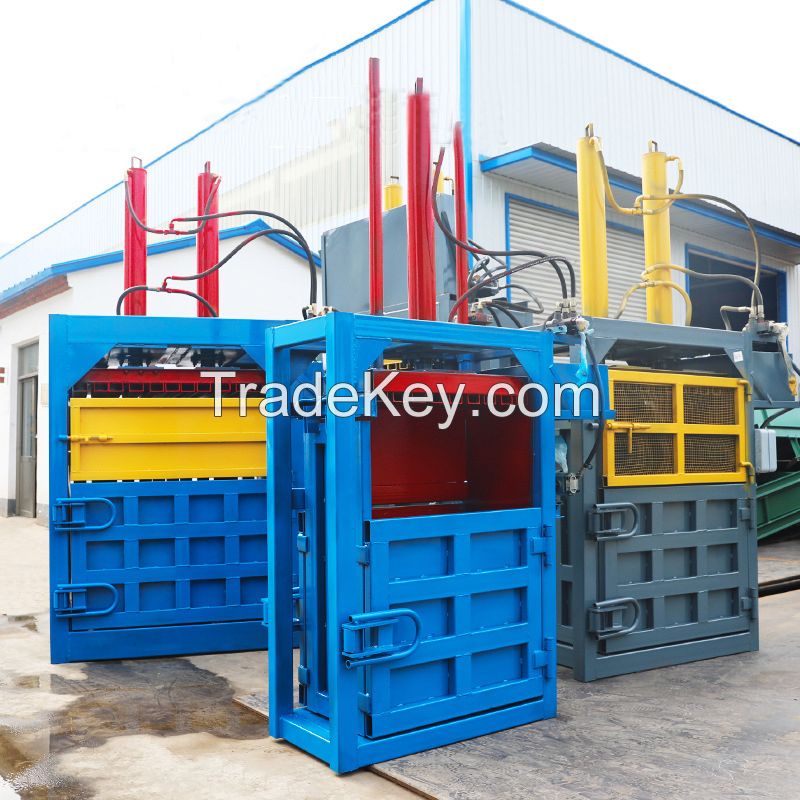 Vertical Baler Automatic 30 Tons Hydraulic Waste Paper Plastic Cans Baling Machine