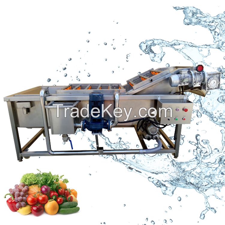 Potato Bubble Washing Machine Automatic Vegetable Fruit Cleaning Machine Production Line