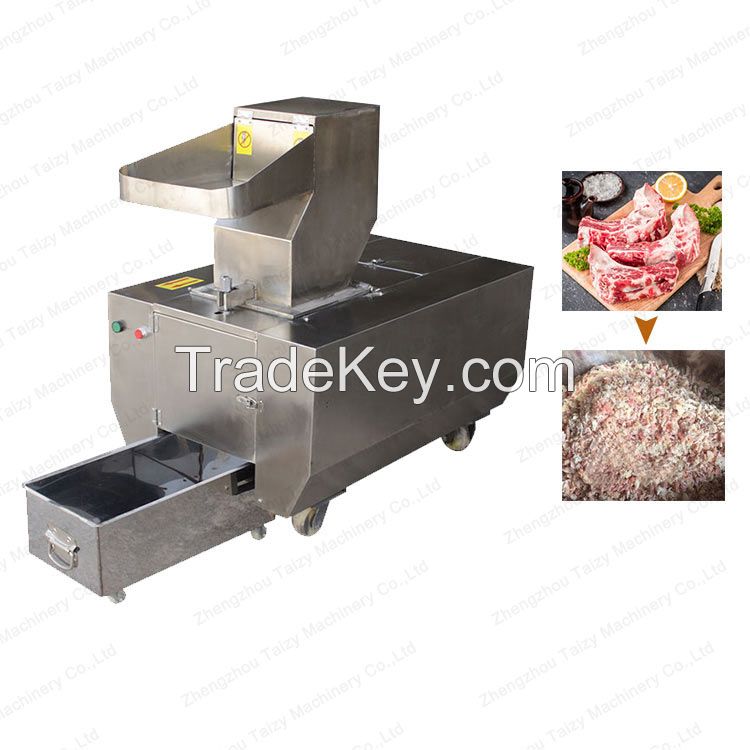 Meat crusher clearance machine