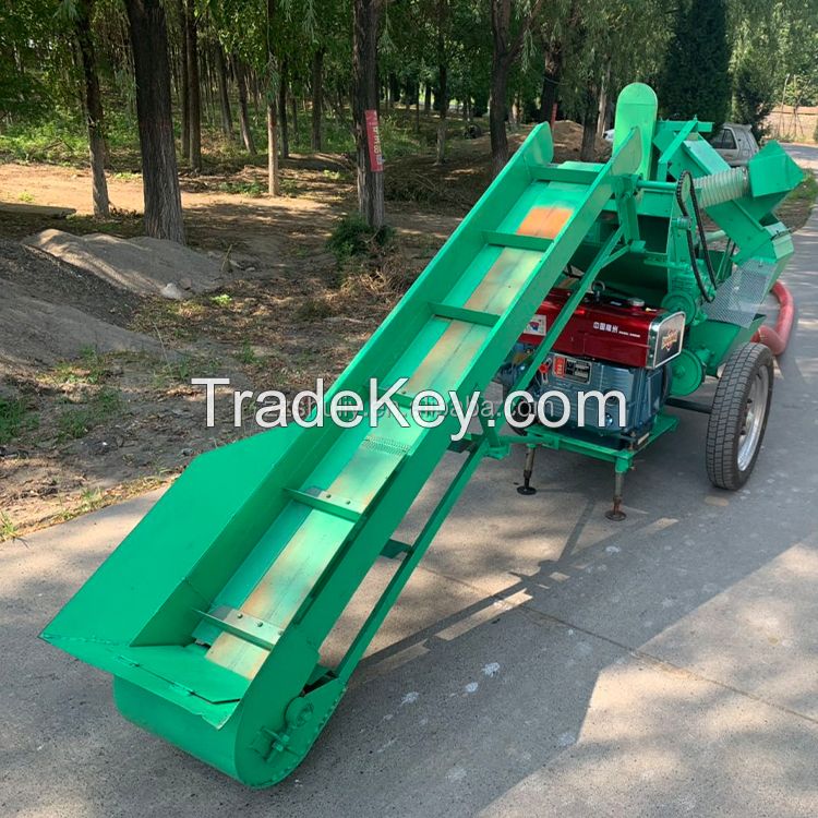 Corn thresher with screw wire conveyor pipe for sale