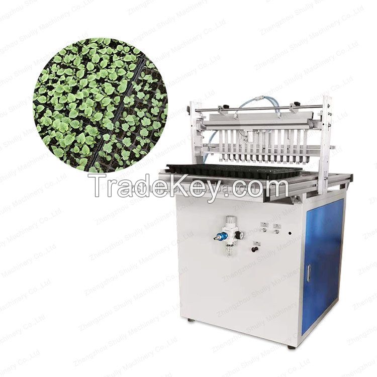 hot sale factory supply manutal type nursery seedling machine with trays