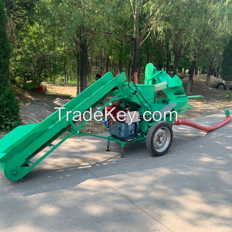 Corn thresher with screw wire conveyor pipe for sale