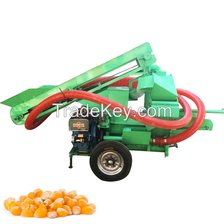 Corn thresher with screw wire conveyor pipe for sale