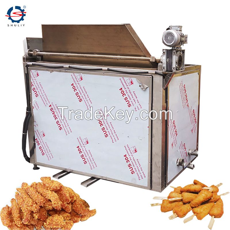 Automatic Discharging Chicken Plantain Potato Banana Cassava Chips Fryer Machine