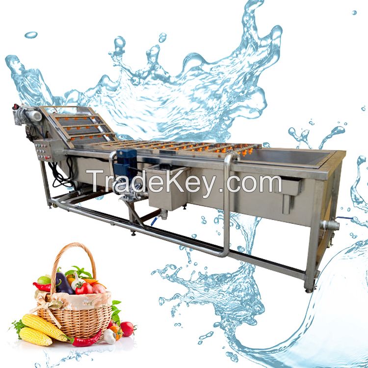 Industrial Bubble Washing Machine  Potato Vegetable Fruit Cleaning Machine Air Bubble Washer