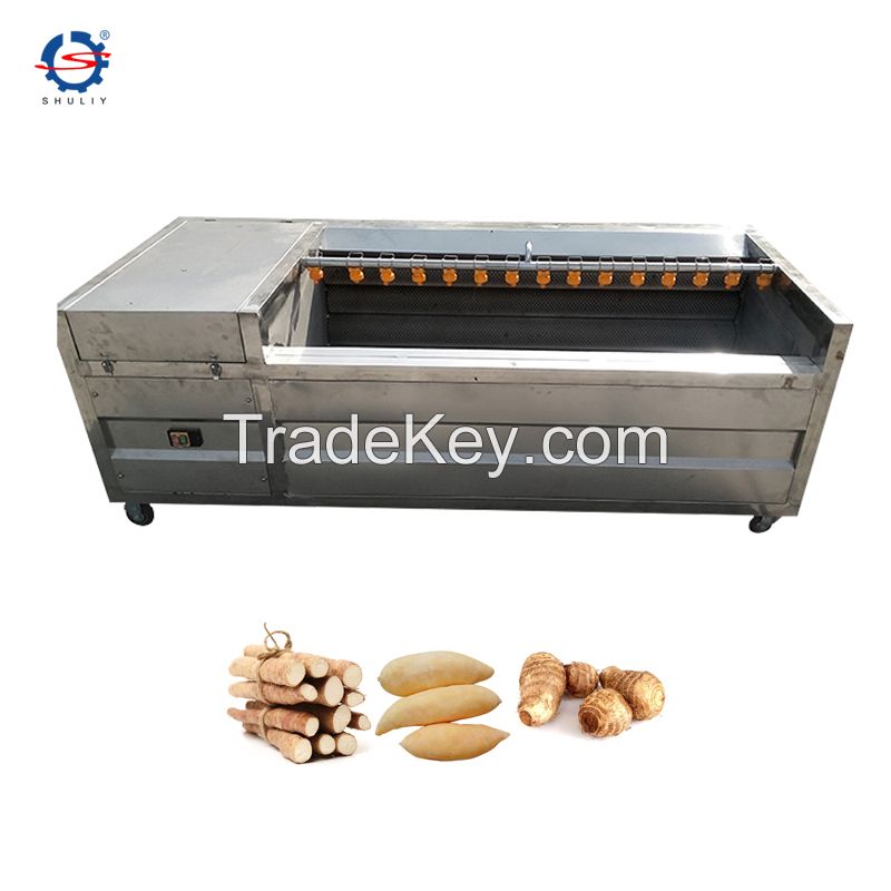 Industrial high output Brush  Peeling and Root Vegetable Washing Machine