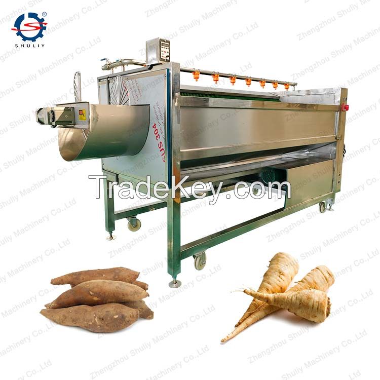 Potato Peeling Washing Machine Fruits And Vegetables Cleaning Machine