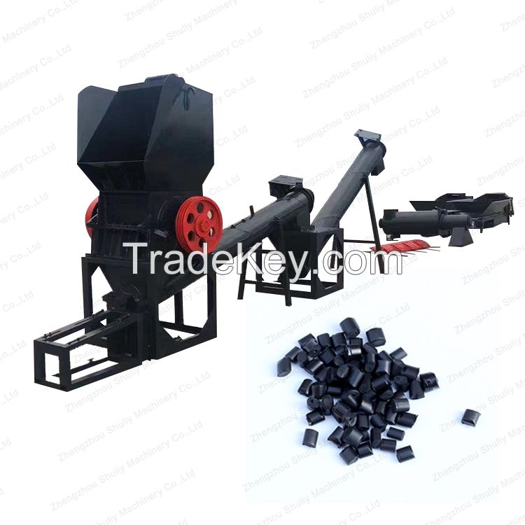 hard soft plastic grinder cutter crusher machine in plastic pellet recycle line
