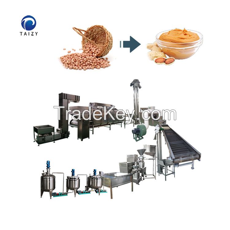 Complete peanut butter grinding grinder Peanut butter processing line