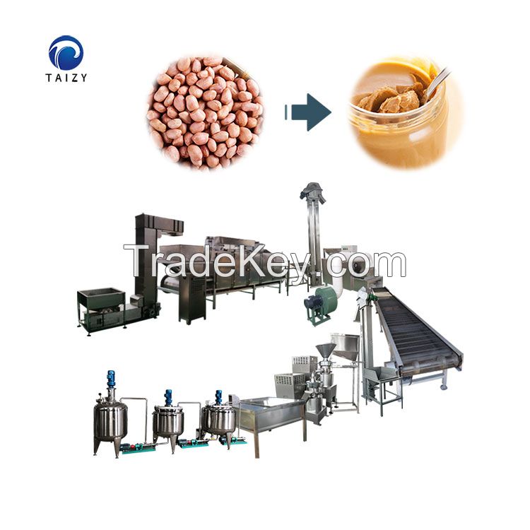 industrial peanut butter production line tahini making machine