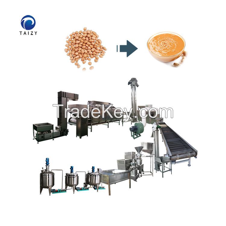 Peanut Butter Making and Filling Nut Paste Peanut Butter Production Line