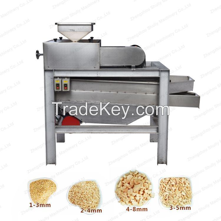 Hazelnut Dicing Walnut Crusher Pistachio Crushing Almonds Cutter Peanut Chopping Cashew Nut Cutting Machine