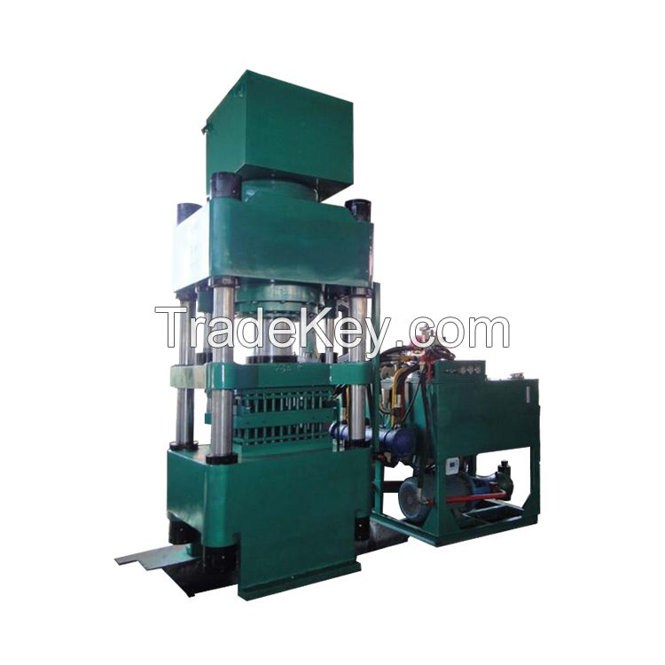 hydraulic aluminium chips metal block briquetting iron ore fines briquette press machine