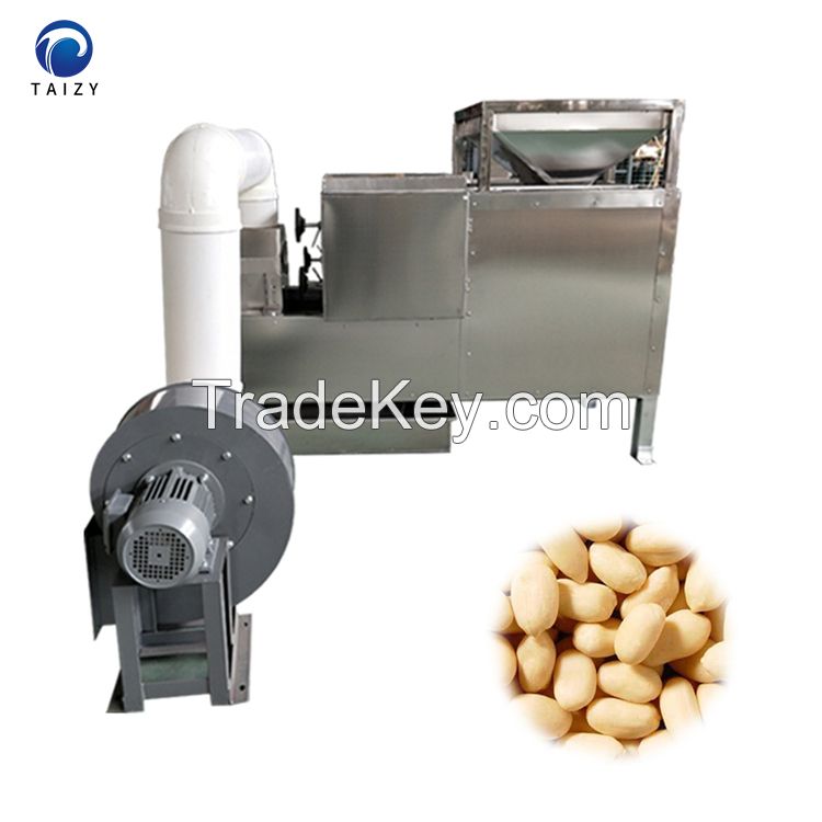 Stainless Steel Coffee Cocoa Bean Huller Roasted Peanut Peeling Machine