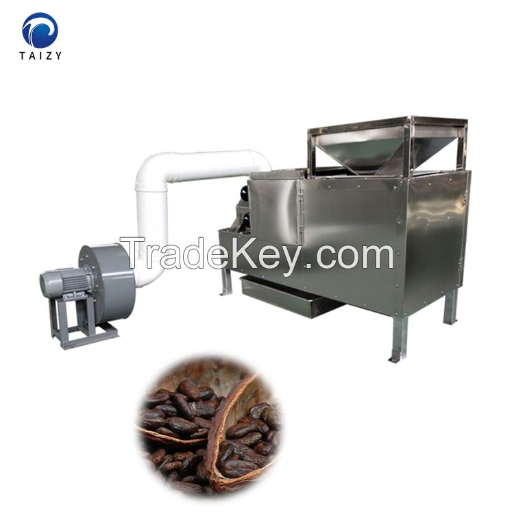 cocoa and coffee skin peeler cocoa bean peeling machine
