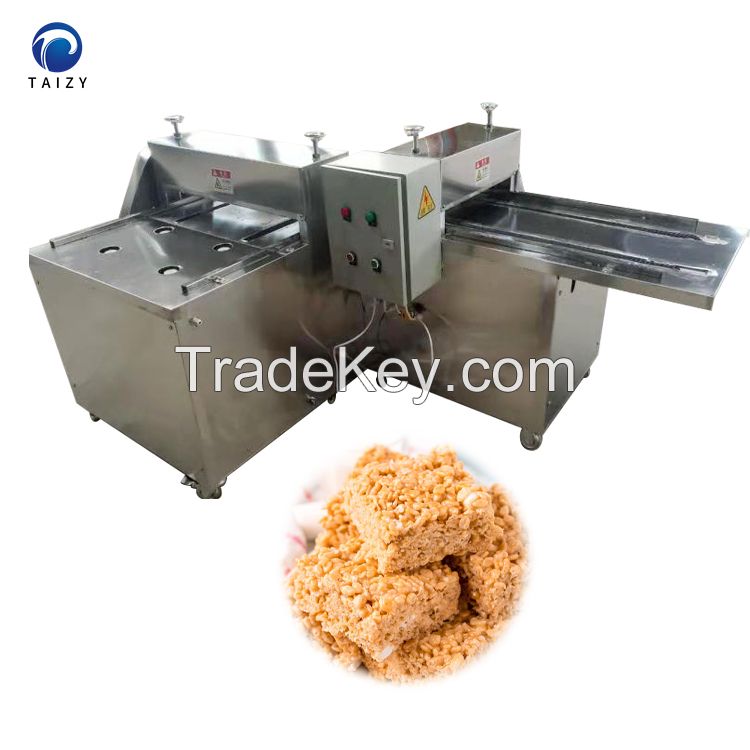Stainless steel peanut crispy candy nougat candy cutting cutter making machine for sale