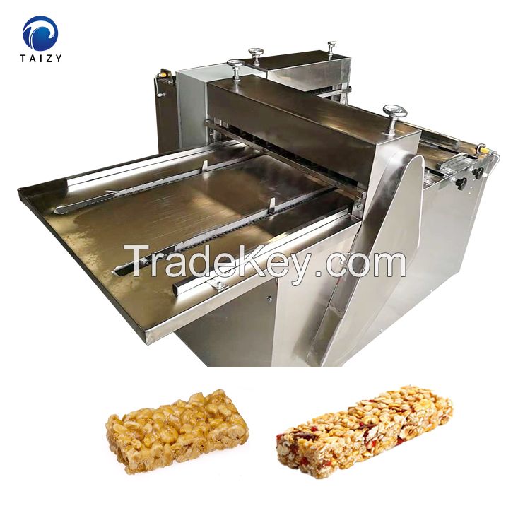 Sesame Seed Brittle Forming Machine Peanut Candy Cereal Bar Making Cutting Machine