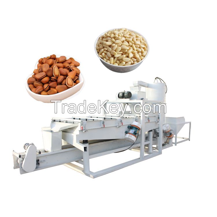 Automatic pine nut cracker machine pine nuts shelling peeling machine