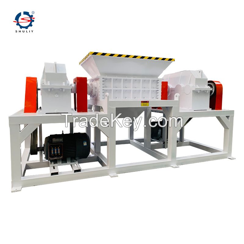 double shaft industrial can bicycle used car crusher machine