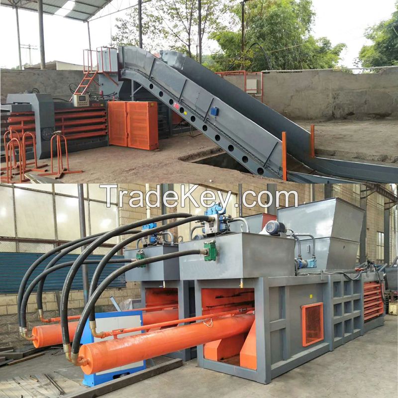 Waste Paper Compressor Machine Cardboard Baling Press Machine By Zhengzhou Shuliy Machinery Co