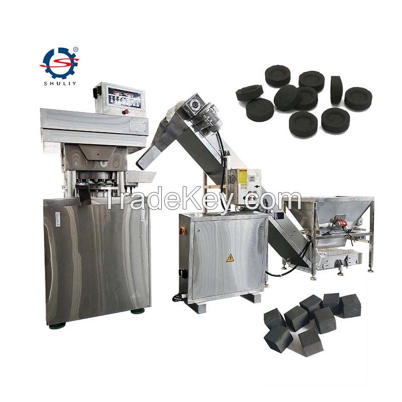 hydraulic shisha charcoal briquette machine