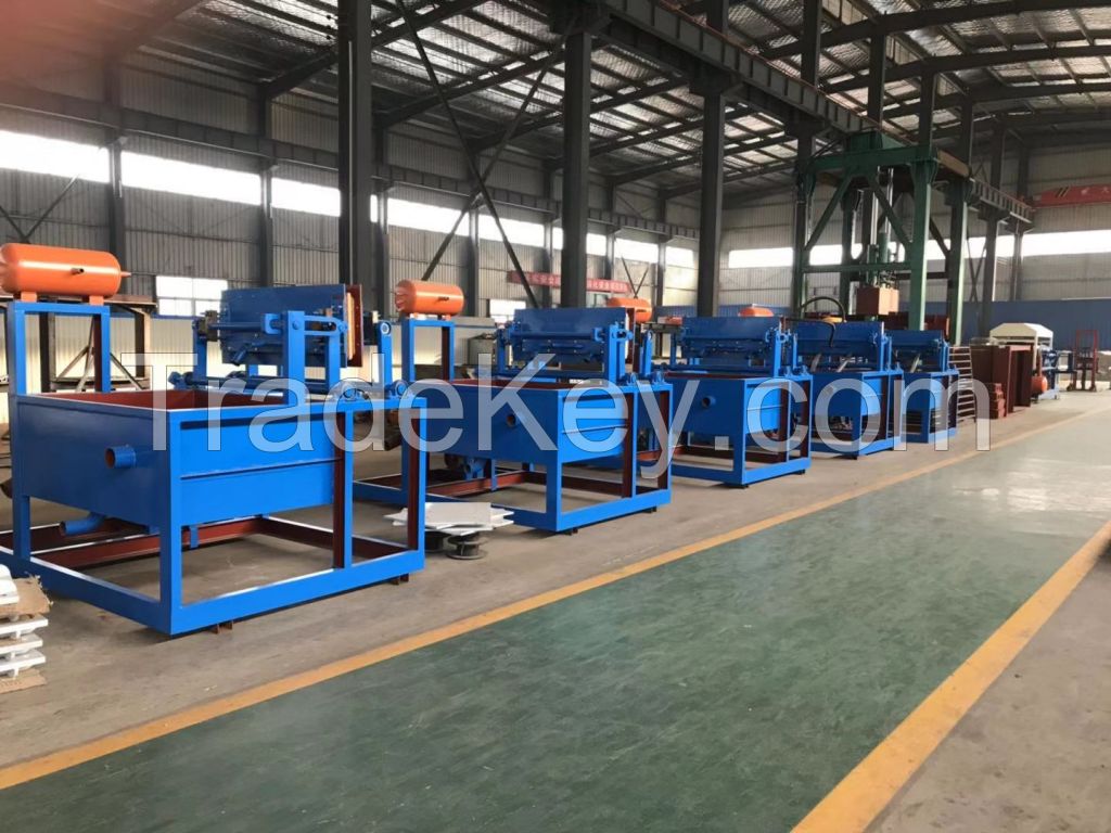 Full line egg tray machine with drying