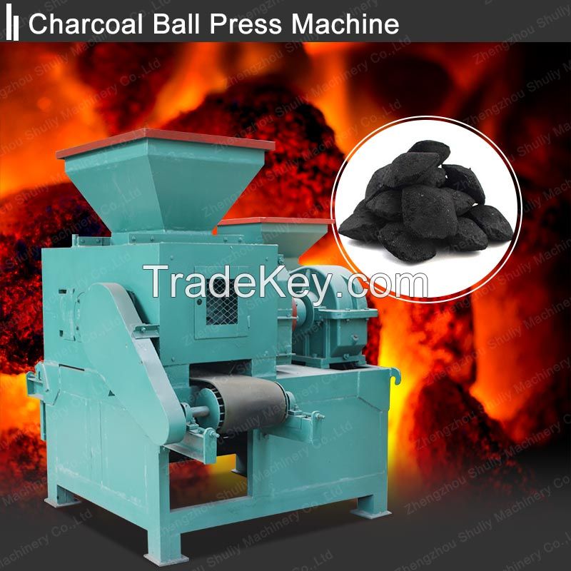 wood charcoal Briquette production line coal ball press machine