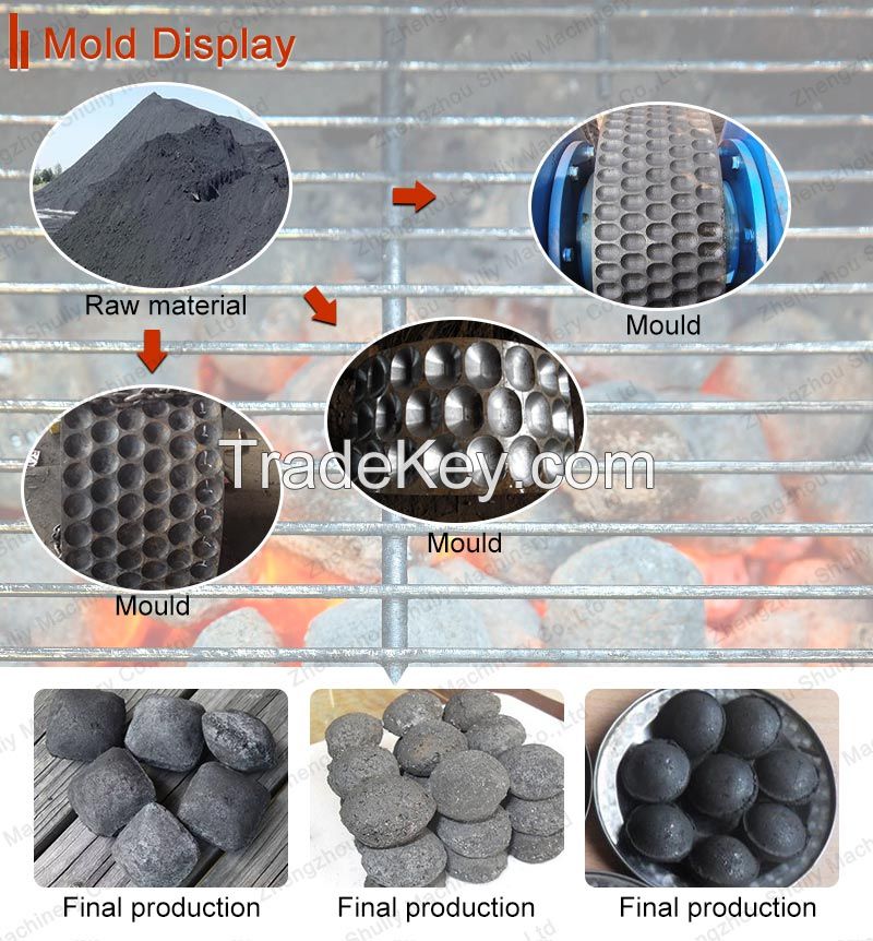 Charcoal Oval Briquette Coal Rod Extruding Machine