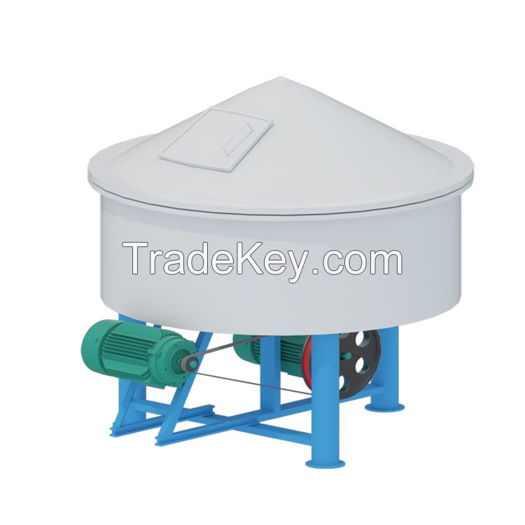 High quality Mixer With Mobile Wheel On Site Pan Cement Mixer