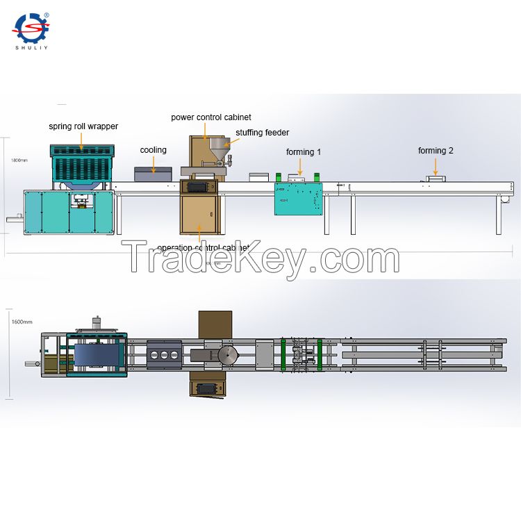 spring roll making machine spring roll wrapping machine production line