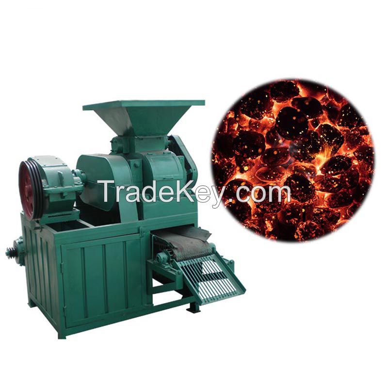 High Quality Coal Charcoal Powder Four-Roller Briquette Ball Press Machine