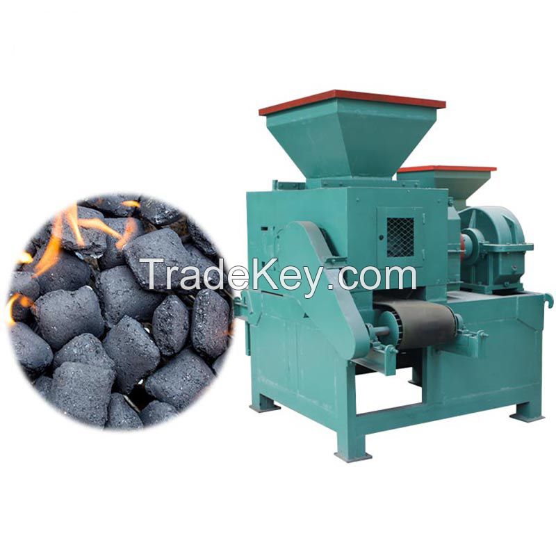High Quality Coal Charcoal Powder Four-Roller Briquette Ball Press Machine