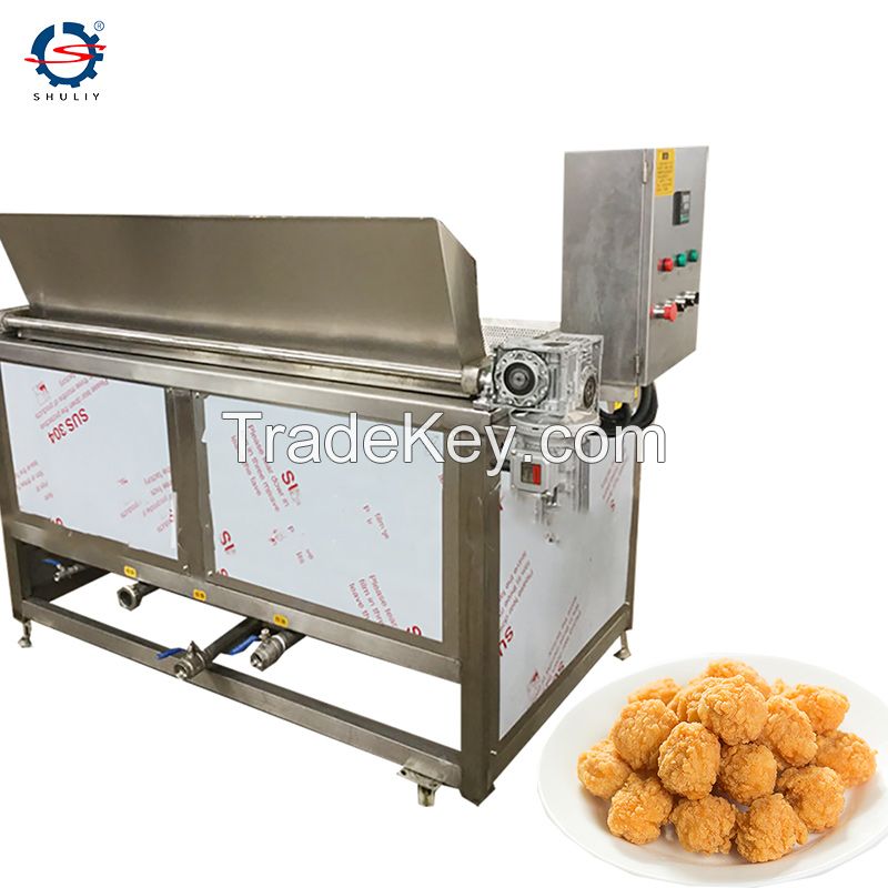 Automatic Discharging Frying Machine Industrial French Fries Deep Frier Chicken Sausage Frying Machine
