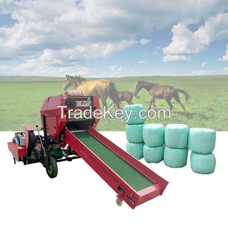 Diesel grass silage balers and wrapper packing machine
