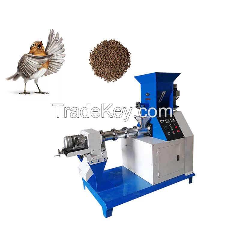 Feed extruder floating pet cat bird fish food pellet making machine 