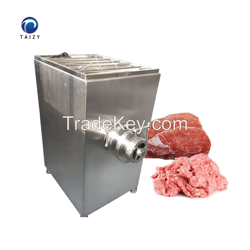 Commercial frozen fresh meat fish grinder mincer lamb beef meat crushing grinder machine