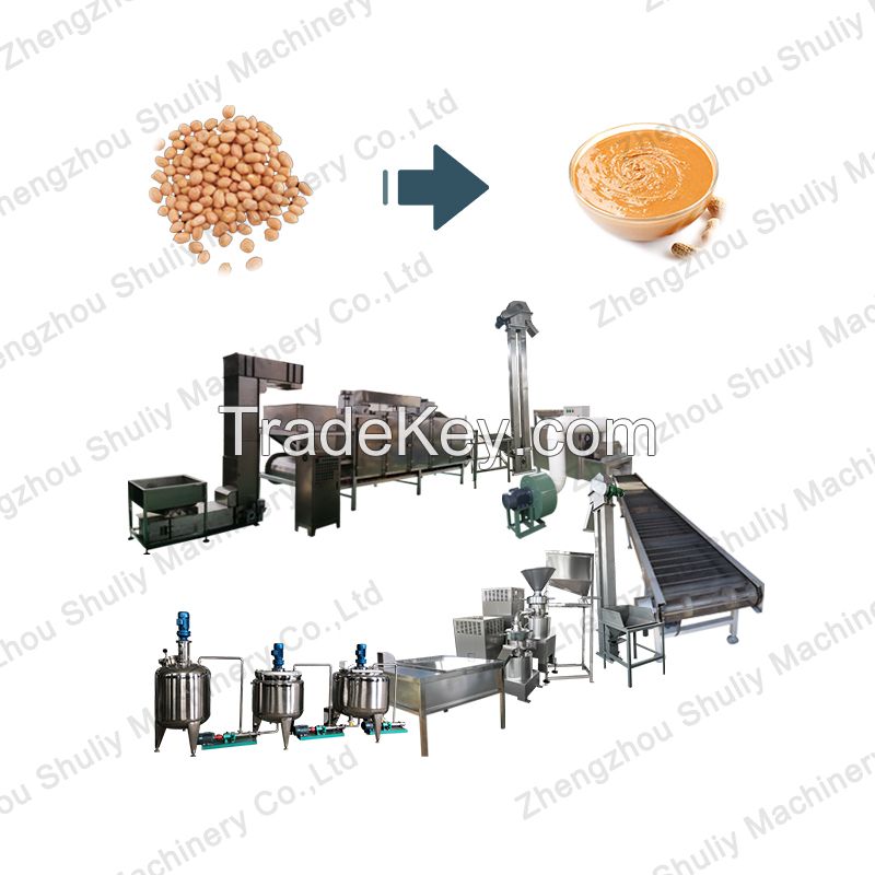 Full auto peanut butter making production line