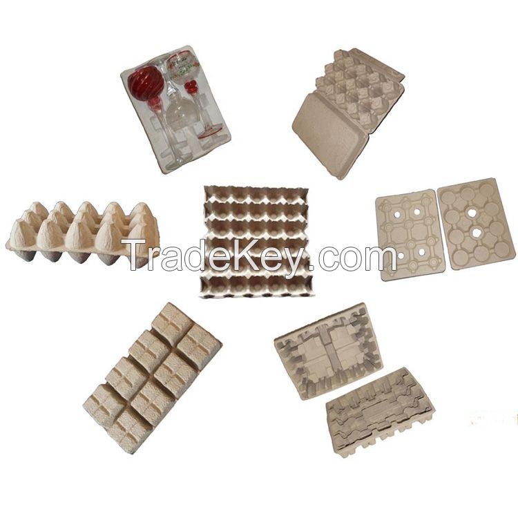 Paper Pulp Egg Tray Production Line  6 Eggd Box Forming Machine