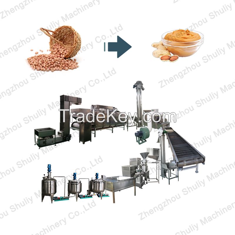 Industrial peanut butter paste process production line