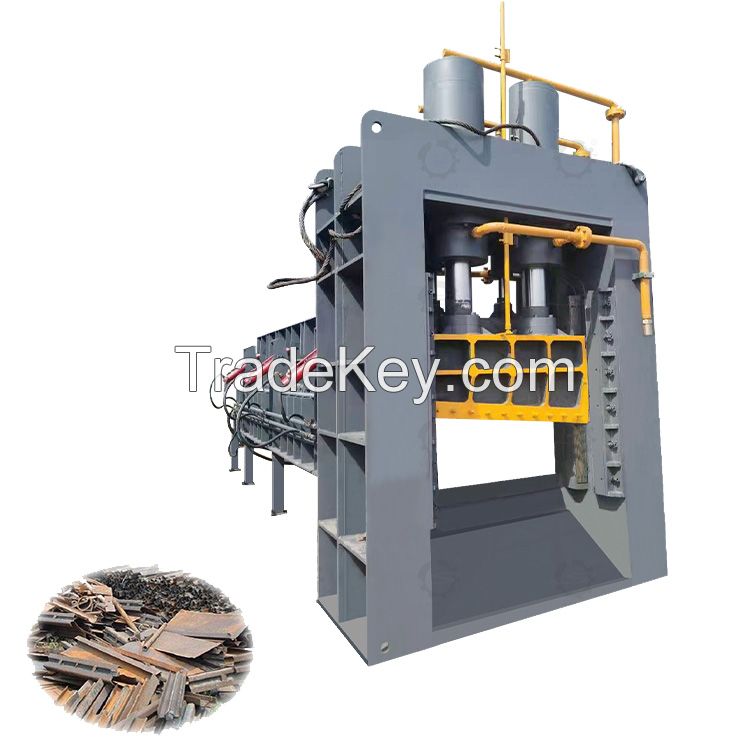 guillotine metal shear machine used for cutting scrap steel iron aluminum
