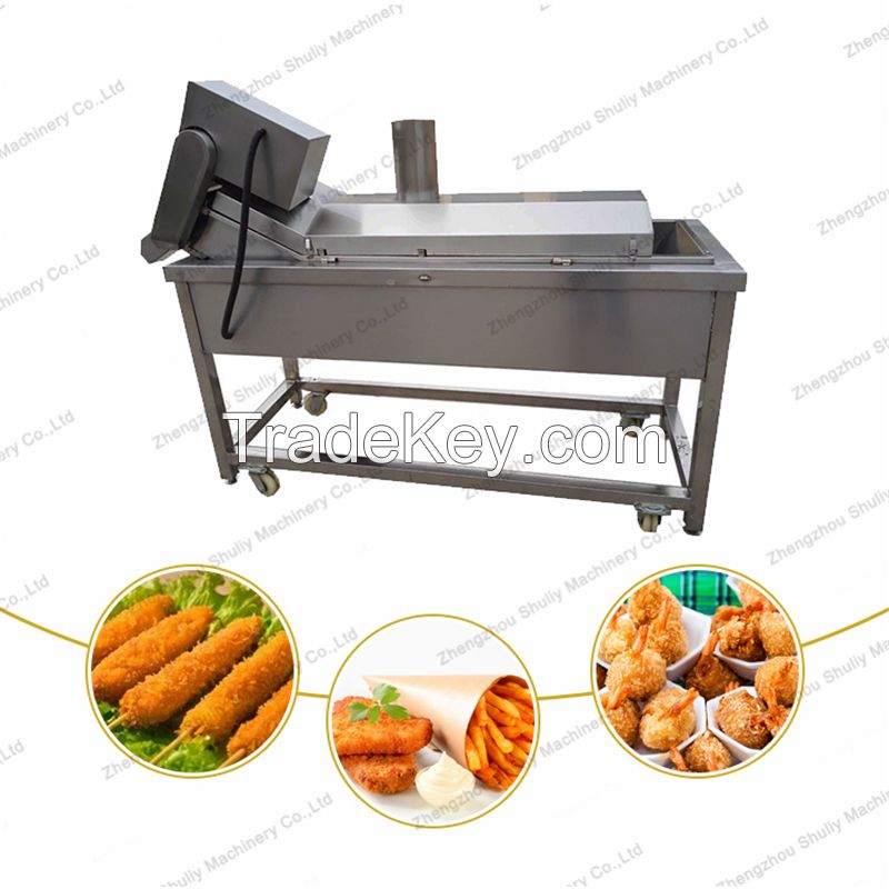 Automatic snack food fryer nuggest frying machine onion ring frying machine sweet potato chips frying machine