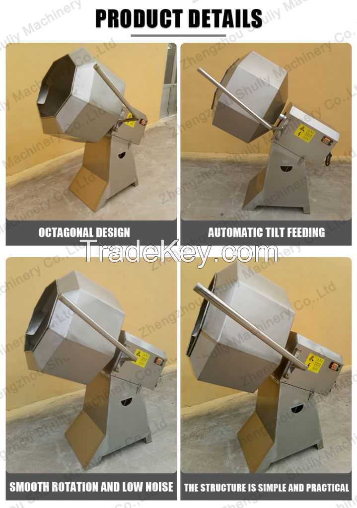 Automatic seasoning machine for beans fried chicken samosa sausage peanuts flavoring 