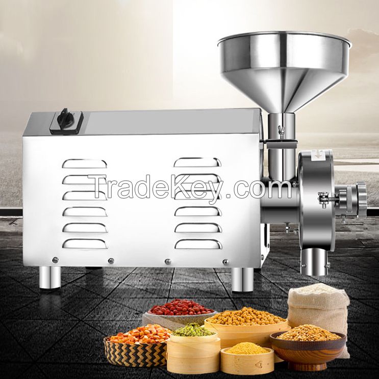 Small Spice Seed Crusher Grind Pulverizer Machine for Whole Wheat Flour